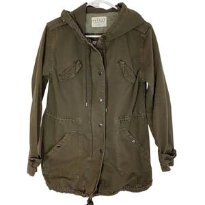 Velvet x Graham & Spencer Light Weight Army Utility Jacket Womens Small Green